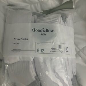 Goodfellow & Co White Crew Socks - 10 Pack